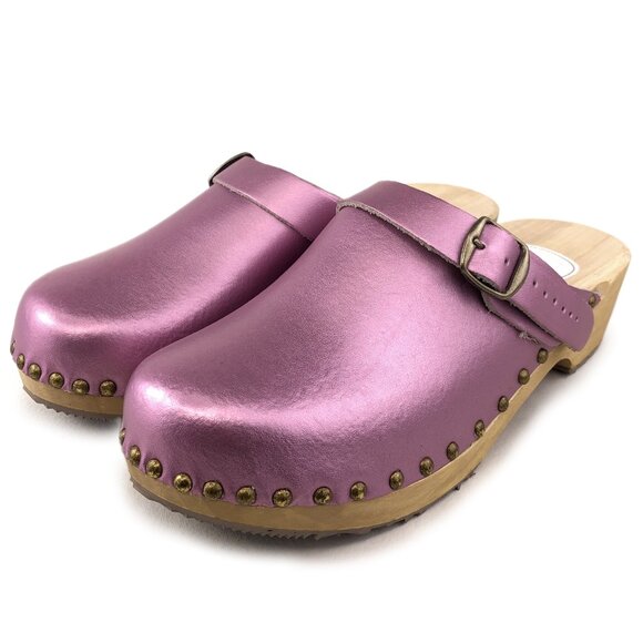 ClogsLand Patent Leather Wooden Clogs EUR 41 - Picture 3 of 14
